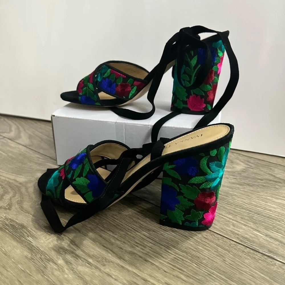 🌷 Black and Green Wedge Shoes🌷